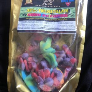 Sour Octopus THC gummies (1000 mg)